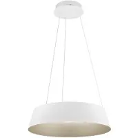 Nova Luce - Luminaire LED bicolore graduable Alba, Variante : blanc, Ø 540 mm, 53 W LED, 1982 lm