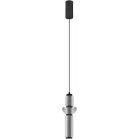 Lyora Suspension design Ulon Verre fumé à 1 lumière