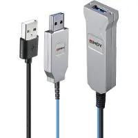 Lindy 43345 Câble 30m Fibre Optic USB 3.0