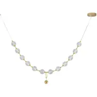 Nova Luce BRILLANTE LED Suspension or 49W blanc neutre 185x10x200cm dimmable 9695200 (3256 lm)