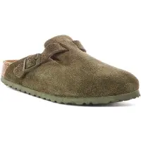 Birkenstock Suede Femme - Tongues et Sandales, Vert - Taille 38 - Cuir suédé