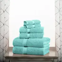 Superior Ensemble de serviettes de coton egyptien superieur, paquet de 6 pieces comprend 2 salles de bain 2 main 2 serviettes de visage / gants de toilett