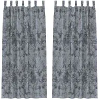 vidaXL Rideaux en velours avec tringles 2 pièces Gris argenté 225 x 140 cm Velours