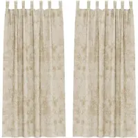 vidaXL Rideaux en velours avec tringles 2 pièces Crème 260 x 140 cm Velours