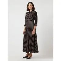 Y.A.S Savanna Long Shirt 3/4 Sleeve Long Dress Marron M Femme