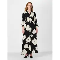 Y.A.S Robe-chemise 'Savanna' noir / blanc cassé