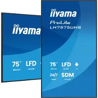 Iiyama Écran LCD 75iWIDE 4K UHD, 3840 x 2160 pixels