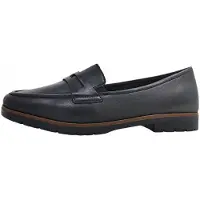 Rieker Chaussures pour femmes, chaussures basses, mocassins, couleur noire, style décontracté