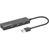 Manhattan 164900 Hub 4 ports USB 3.2 Gen 1 USB-A mâle / 4x A femelle