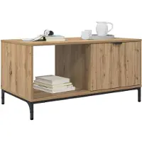 vidaXL Table basse en chêne Artisan 90 x 49 x 46 cm, bois d'ingénierie
