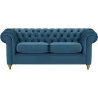 Wintech Canapé trois places Chesterfield-Velluto 11-wax black