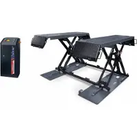 Weber Pont de nettoyage de voiture électrique Professional de 3 tonnes, pont de nettoyage, pont à ciseaux - 230 Volt Gris