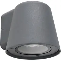 Forlight LEDS C4 : Applique murale extérieure en forme de cône - 3,3 W, 448 lm, IP65, noire