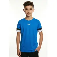 Puma T-Shirt fonctionnel 'TeamRISE' bleu roi / noir / blanc