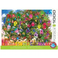 Eurographics Puzzle Maison d'oiseaux Hôtel, oiseaux multicolores - Olena, 1000 pièces, 6000-6011
