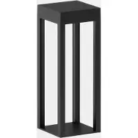 LEDS-C4 Rack : Lampadaire extérieur sur pied, diamètre 10 cm, 1,5 W, lumière blanc chaud, 88 lm, indice de protection IP65, couleur noire