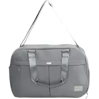 Solier Sac de voyage, de sport et week-end , extensible, pliable, avec compartiment à chaussures et bandoulière
