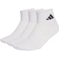 Adidas Chaussettes de sport 'CUSHIONED SPORTSWEAR ANKLE 3 PAIR PACK' noir / blanc / blanc cassé