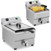 Royal Friteuse électrique Expondo - 16 l - 3500 W - Robinet de vidange -