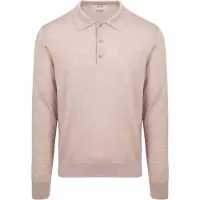 KING Essentials Polo The Robert Manches Longues Mérinos Beige taille M