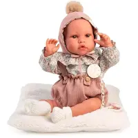 MuÑecas Antonio Juan Poupée Antonio Juan Erika, modèle nouveau-né, couleur rose. Poupée pour enfants, couleur rose, taille unique