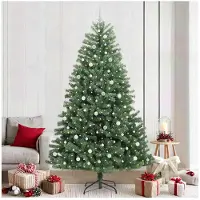 vidaXL Sapin de Noël Artificiel à Branches Articulées Vert 240 cm
