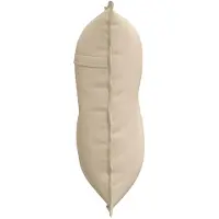 vidaXL Dossier Coussin Crème 80 x 50 cm Tissu microfibre