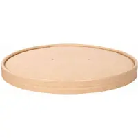 Nature Star 50 couvercles pour saladiers jetables Ø 18,5 cm, Contenant à usage unique, Marron