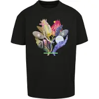 Mister tee T-Shirt 'Coral' mélange de couleurs / noir