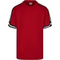 Urban Classics T-Shirt rouge sang / noir / blanc