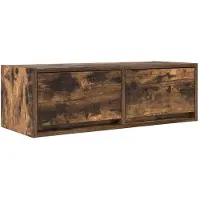 vidaXL Armoires TV 2 pcs. Chêne fumé 80x31x25,5 cm Matériau dérivé du bois