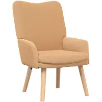 vidaXL Fauteuil relaxant Beige 63 x 67 x 94 cm tissu