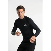 Quiksilver Upf50 Long Sleeve Rash Guard Bleu L Homme