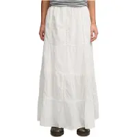 Superdry Tiered Maxi Long Skirt Blanc XL Femme