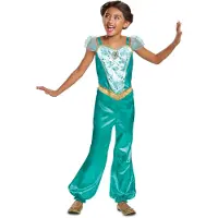 Liragram Disney Princess Jasmin Classic Girl Costume Vert 5-6 Years Enfants