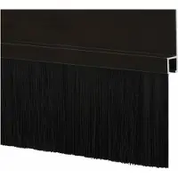 vidaXL Joints d'étanchéité pour portes auto-adhésifs, 2 pièces, noirs, 100 cm