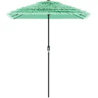 vidaXL Parasol avec mât en acier vert 300x200x250 cm