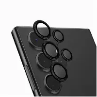 Uniq Optix Aluminium Camera Lens Protector Sam S24 Ultra S928 midnight black szkło na obiektyw apara (Samsung Galaxy S24 Ultra), Téléphone portable : film de protection, Noir