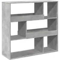 vidaXL Cloison de séparation gris béton bois d'ingénierie