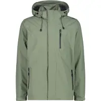 CMP 30x9727 Rain Zip Hood Jacket Vert 54 Homme