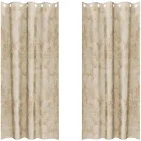 vidaXL Rideaux en velours avec tringles 2 pièces Crème 225 x 140 cm Velours