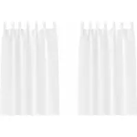 vidaXL Rideaux occultants avec anneaux 2 pcs blanc pur 175 x 140 cm