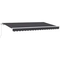 vidaXL , store enroulable anthracite, 400 x 200 cm, tissu