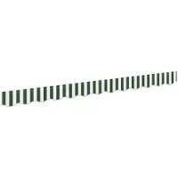 vidaXL Jupe de store de rechange verte et blanche, 3 m, polyester