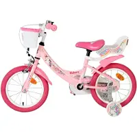 Volare Vélo enfant Unicorn - Fille - 14 pouces - Rose