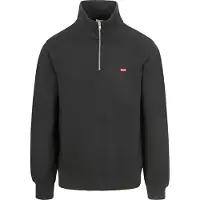 Levi's Sweat-shirt 'Original Housemark Quarter-Zip Pullover' rouge / noir / blanc