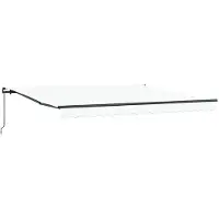 vidaXL Store rétractable blanc 400 x 300 cm polyester et acier