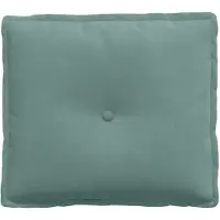 vidaXL Coussin dorsal vert mer 200 x 50 cm Tissu velours côtelé
