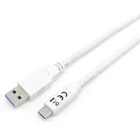 Equip 128363 câble USB USB 3.2 Gen 1 (3.1 Gen 1) 1 m USB A USB C Blanc