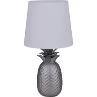 Näve Ananas lampe de table E14 Ø23cm argent